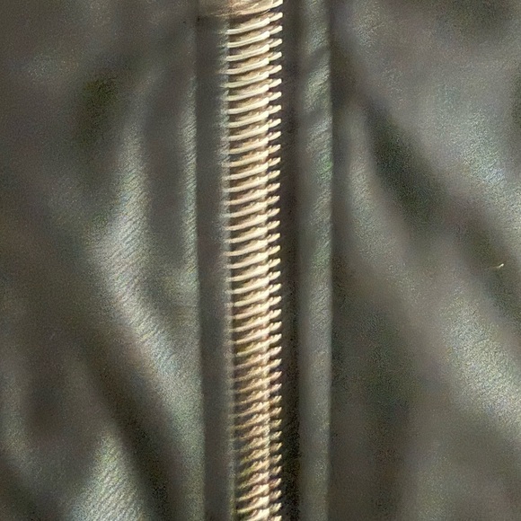 Black Faux Leather Corset Top Size Large - Picture 3 of 4